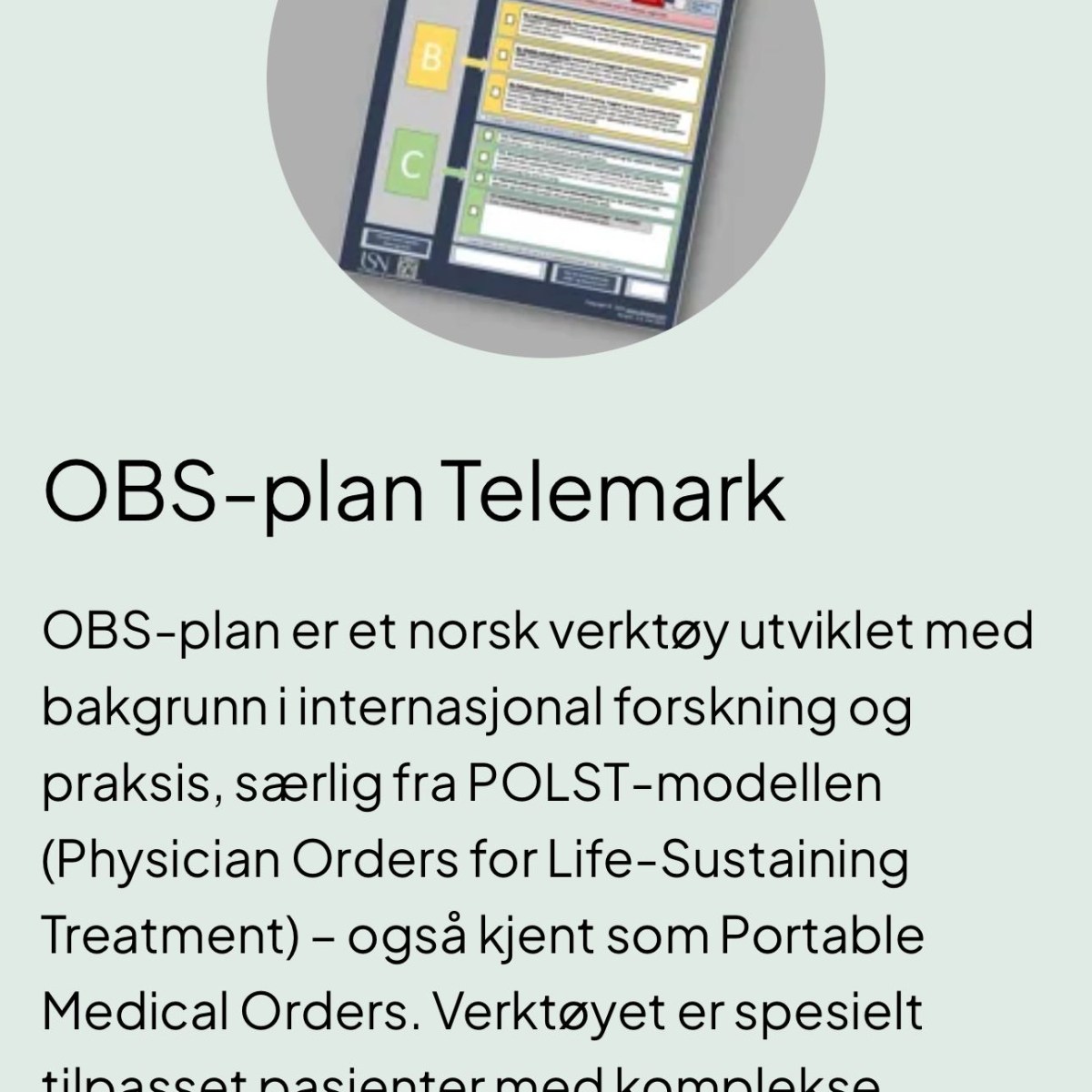 OBS-plan Telemark